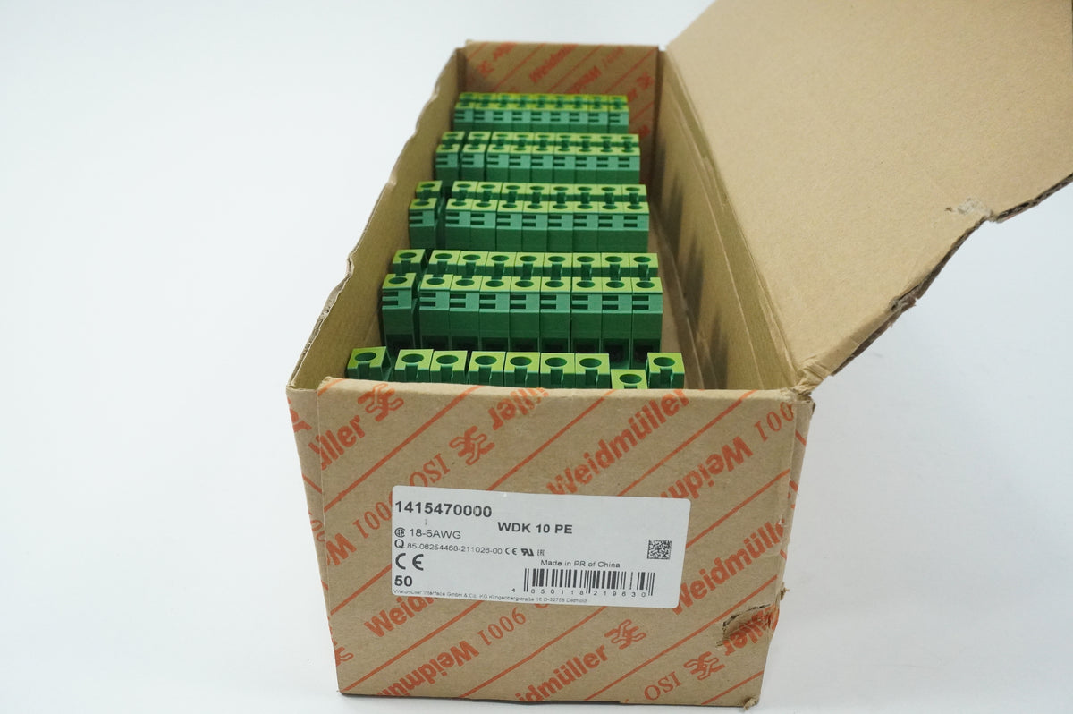 Weidmüller 1415470000 WDK 10 PE Batch 45pcs.