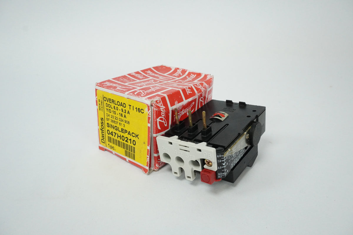 Danfoss 047H0210 TI 16C Overload Relay 6.0-9.2A