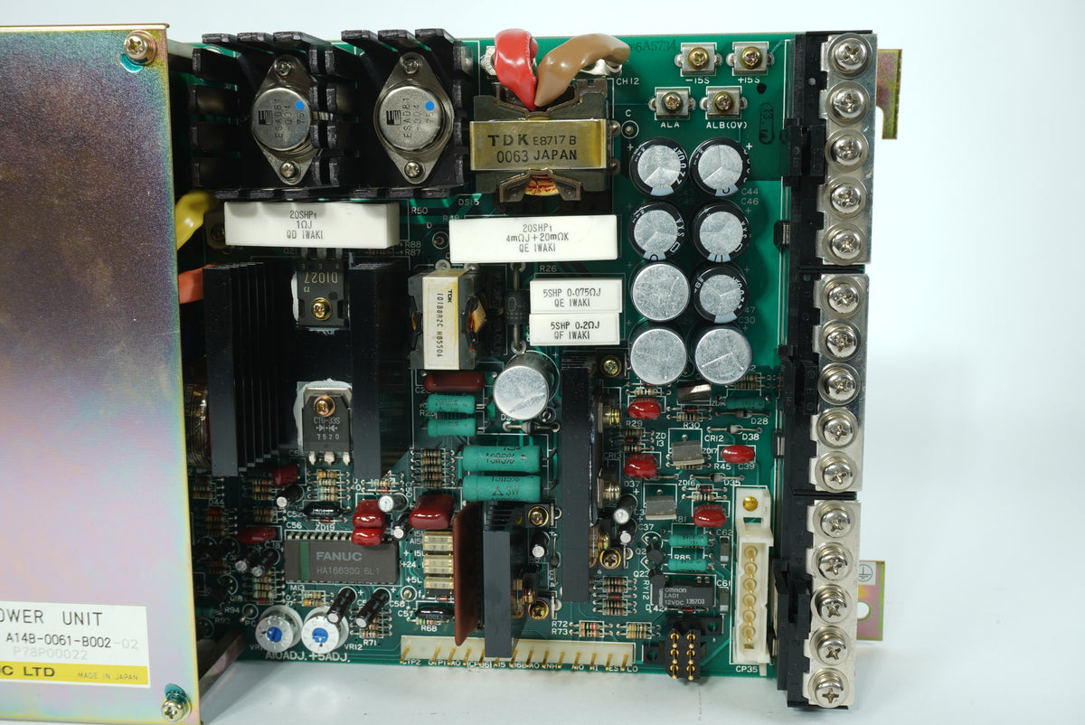 Fanuc A14B-0061-B002-02 Power Unit, W: A20B-1000-0030/07A