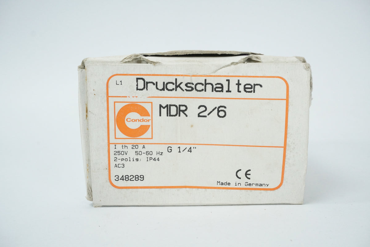 Condor MDR 2/6 Pressure Switch MDR 2/6