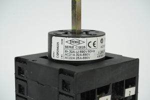 Vemer / Bremas ZK748400 ON-OFF Rotary Cam Switch CQR254225Q06