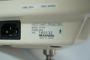 Magnon CP-670 CP-670 & Nidek RT-1200U Auto Chart Projector Refractor