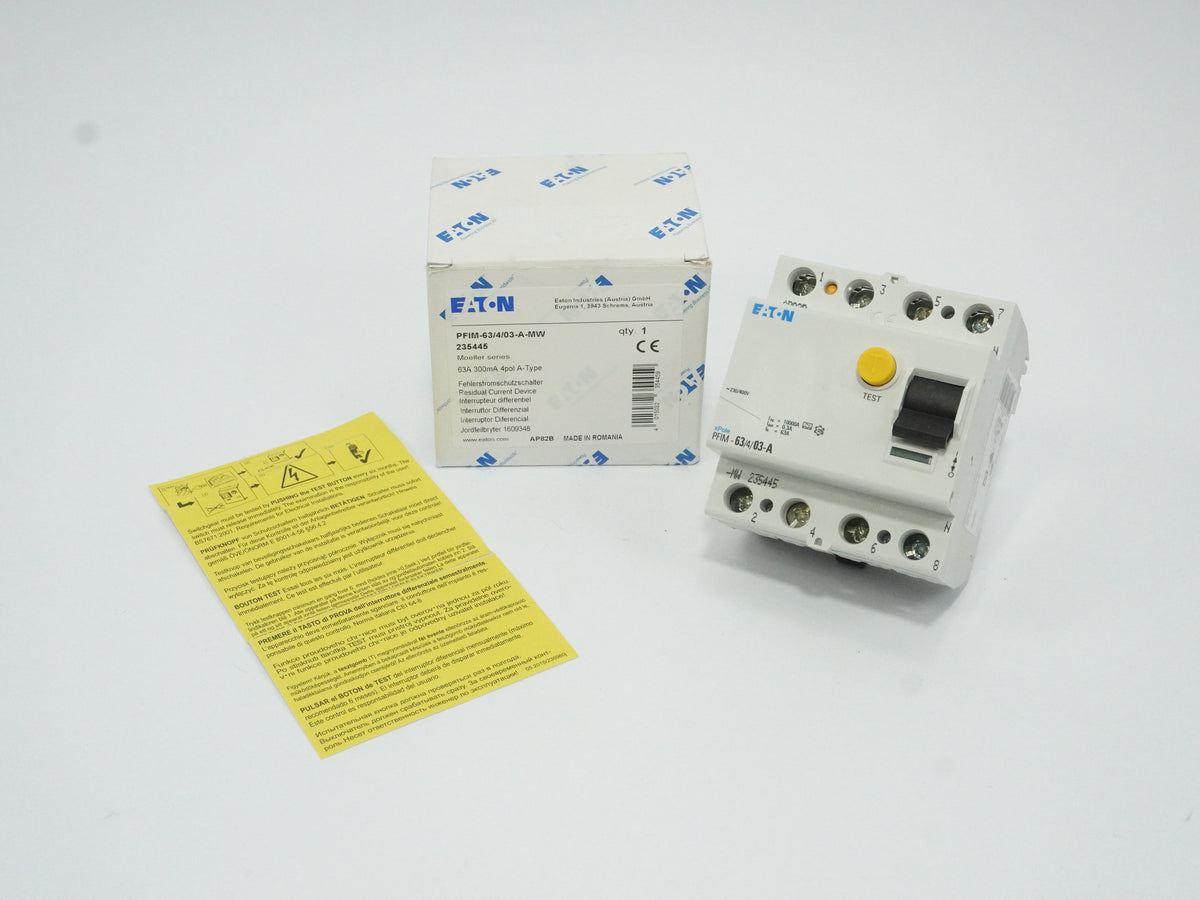 Eaton 235445 PFIM-63/4/03-A-MW Residual Current Device