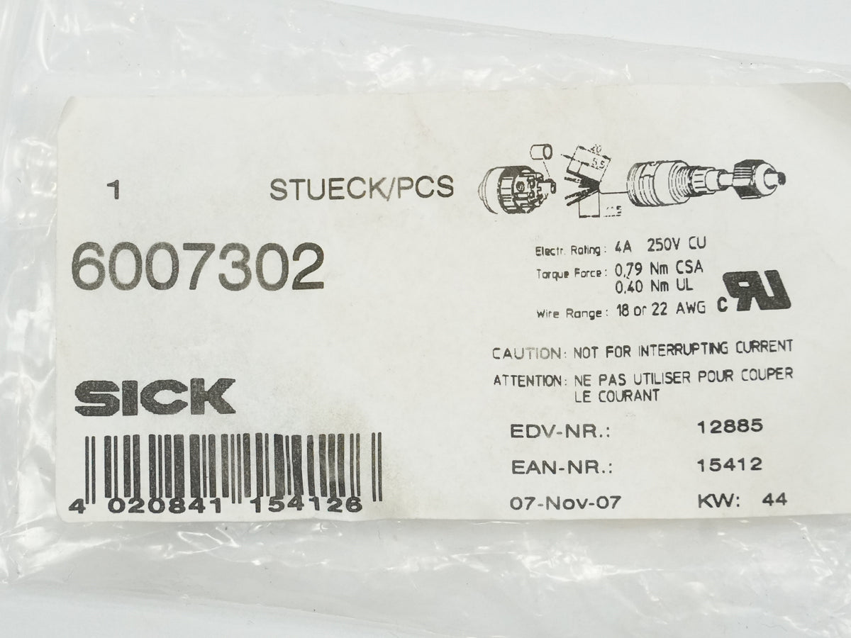 Sick 6007302 Field-wireable Connector