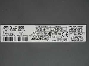 Ab 1746-P2 SER C SLC500 Power Supply + 1746-A7 SER B 7-Slot Rack