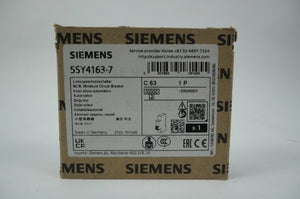 Siemens 5SY4163-7 5SY4163-7 MCB Miniature Circuit Breaker C63 1P
