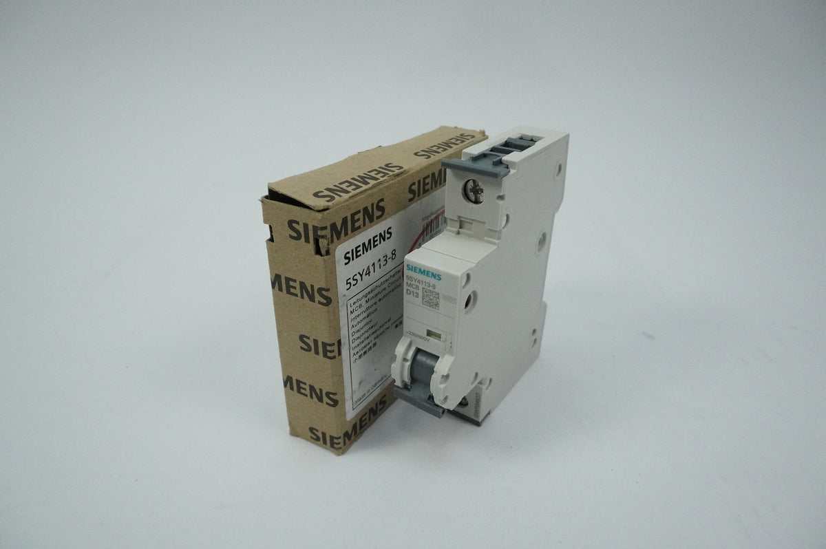 Siemens 5SY4113-8 MCB Miniature Circuit Breaker D13 1P Batch of 2pcs.