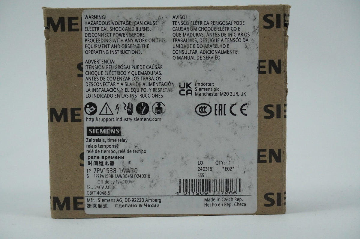 Siemens 7PV1538-1AW30 7PV1538-1AW30 Time Relay