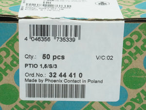 PhoenixCon 3244410 PTIO 1,5/S/3 - Sensor/actuator terminal block. 50 Pcs.