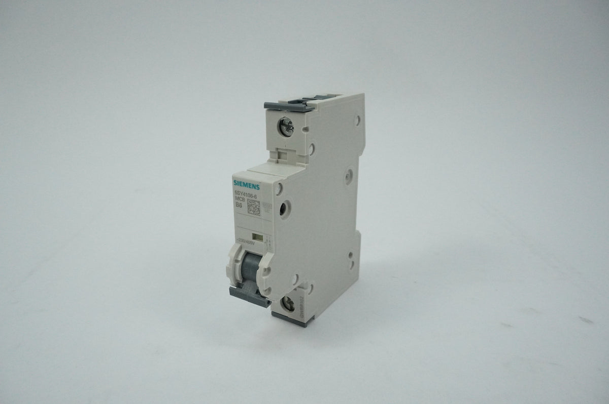 Siemens 5SY4106-6 MCB Miniature Circuit Breaker B6 1P Batch of 2pcs.