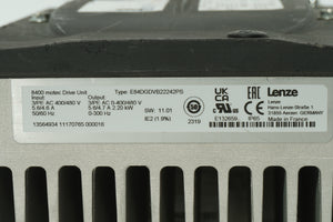 Lenze E84DGDVB22242PS 8400 Motec Drive Unit W: E84DGS3VGBCND