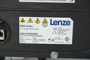 Lenze E84DGDVB75142PS 8400 motec Drive Unit, W:Z35BBC0RC0G175F00S, E84DGS3KCENND