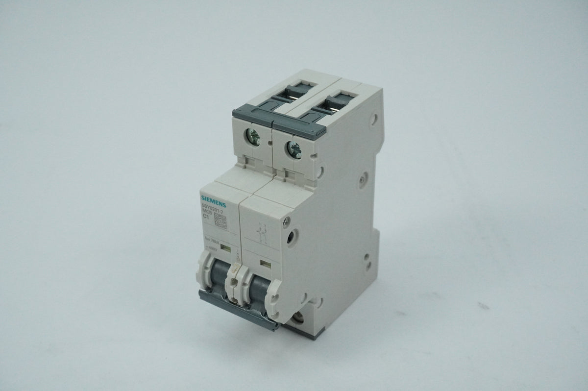 Siemens 5SY8201-7 MCB Miniature Circuit Breaker C1 2P 70kA