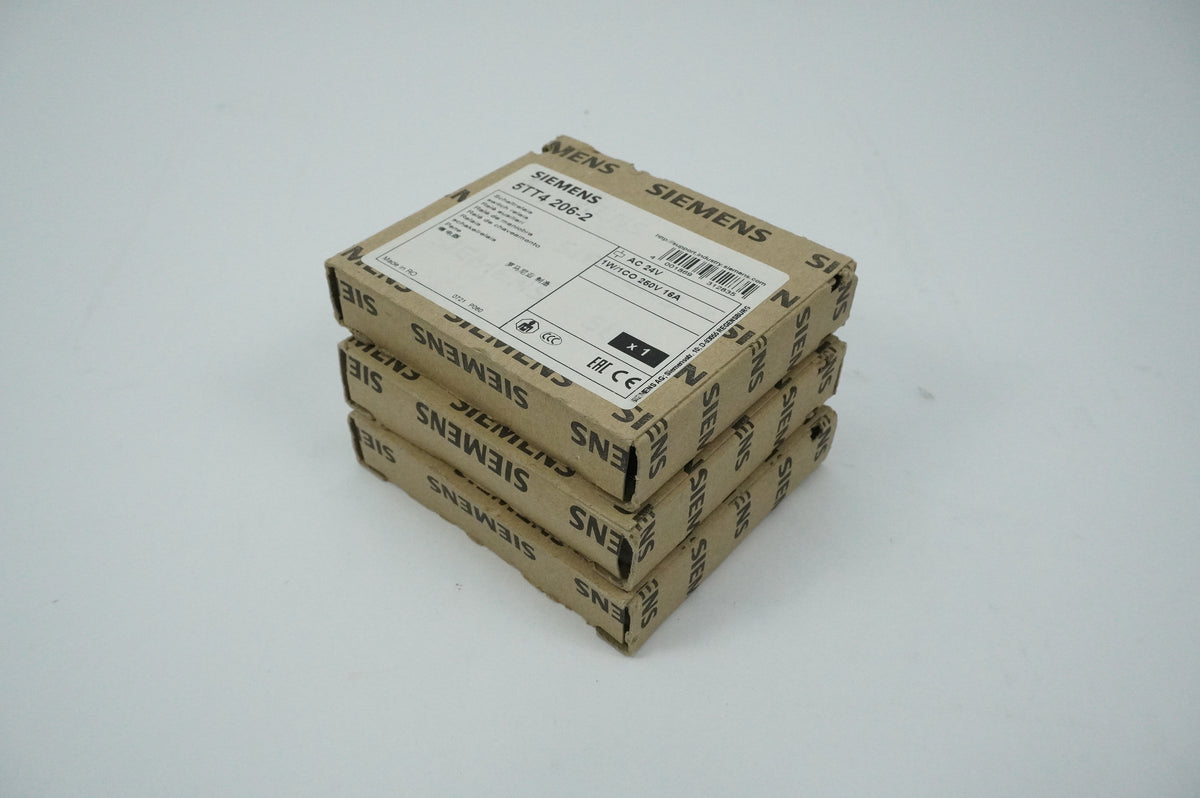 Siemens 5TT4 206-2 Switch Relay 1W/1CO AC 24V 250V 16A Batch of 3pcs.