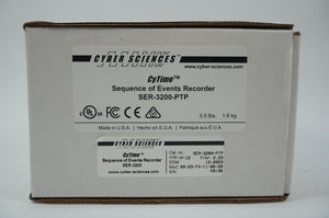 Cyber Sciences SER-3200-PTP CyTime Sequence of Events Recorder SER-3200-PTP