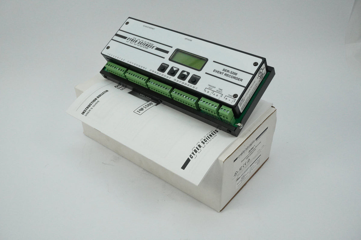 Cyber Sciences SER-3200-PTP CyTime Sequence of Events Recorder SER-3200-PTP