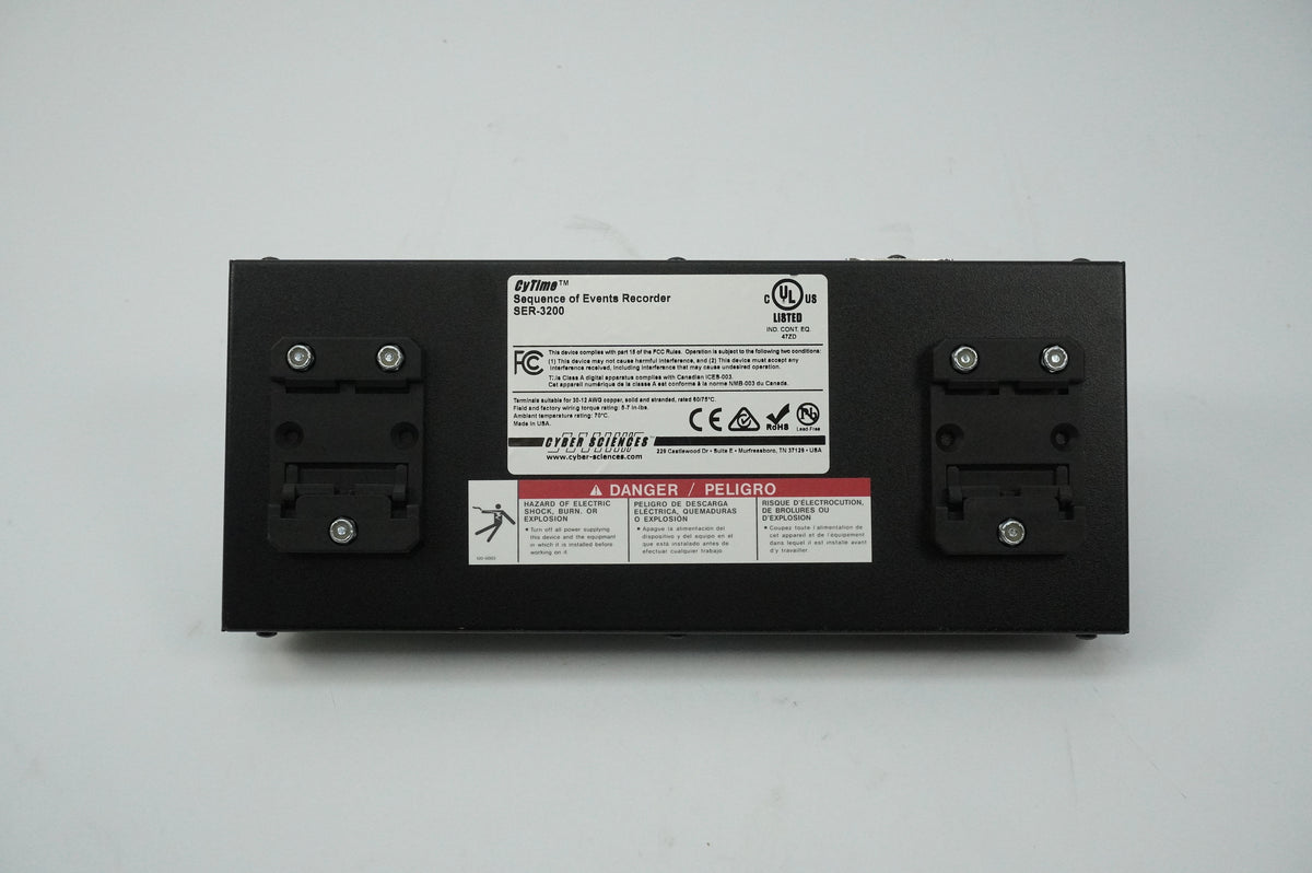 Cyber Sciences SER-3200-PTP CyTime Sequence of Events Recorder SER-3200-PTP