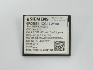 Siemens 6FC5851-1XG44-2YA0 SINUMERIK 840D SL