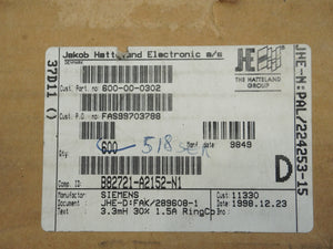 Epcos B82721A2152N1 COIL CHOKE 3.3MH 1.5A HORZ B82721-A2152-N1, 506 PCS.
