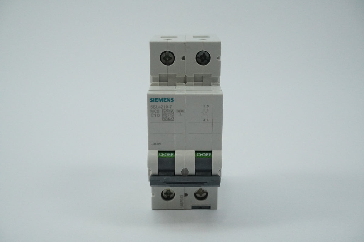 Siemens 5SL4210-7 MCB Miniature Circuit Breaker C10 2P