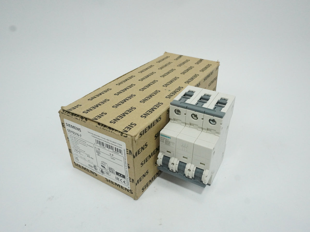 Siemens 5SY6316-7 5SY6316-7 Auxiliary Circuit Switch Batch of 3 pcs.