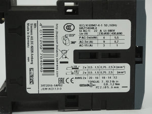 Siemens 3RT2016-1AP02 3RT2016-1AP02 Contactor
