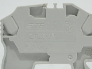 TeConnecti 1SNK705011R0000 ZK2.5-3P Terminal Blocks Batch of 50 pcs.