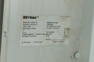 Revcon DC 70-400-150-1-230 Power Feed, 22900003, 3x380-415V AC, 101A