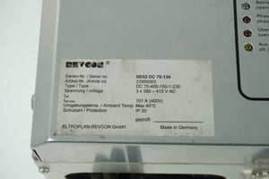 Revcon DC 70-400-150-1-230 Power Feed, 22900003, 3x380-415V AC, 101A