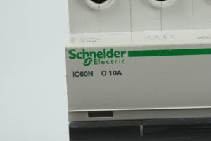 Schneider Electric A9F04710 iC60N C10A 4-Pole Miniature Circuit Breaker