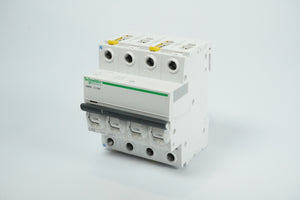 Schneider Electric A9F04710 iC60N C10A 4-Pole Miniature Circuit Breaker