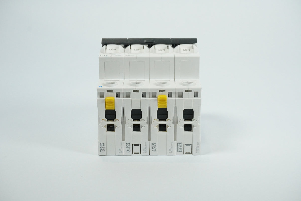 Schneider Electric A9F04710 iC60N C10A 4-Pole Miniature Circuit Breaker