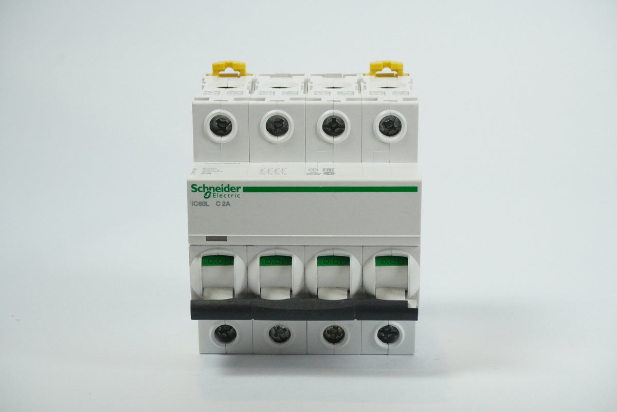 Schneider Electric A9F94402 iC60L C2A 4-Pole Miniature Circuit Breaker