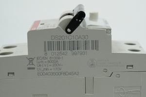 Abb 2CSR255140U1104 DS201C10A30 Residual Current Circuit Breaker