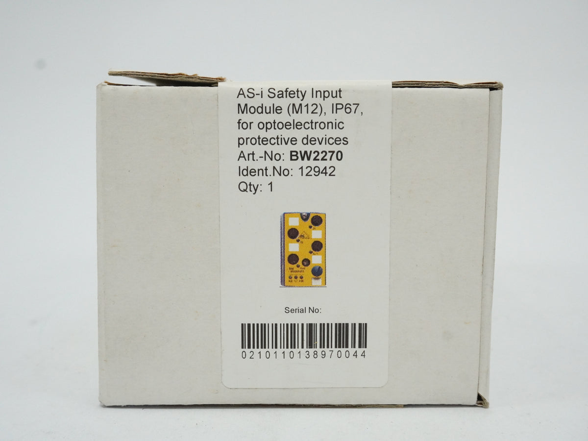 Bill+Wiedemann BW2270 AS-i Safety Input Module (M12) IP67