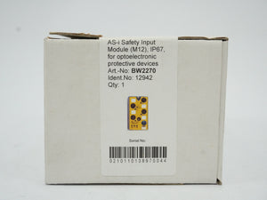Bill+Wiedemann BW2270 AS-i Safety Input Module (M12) IP67
