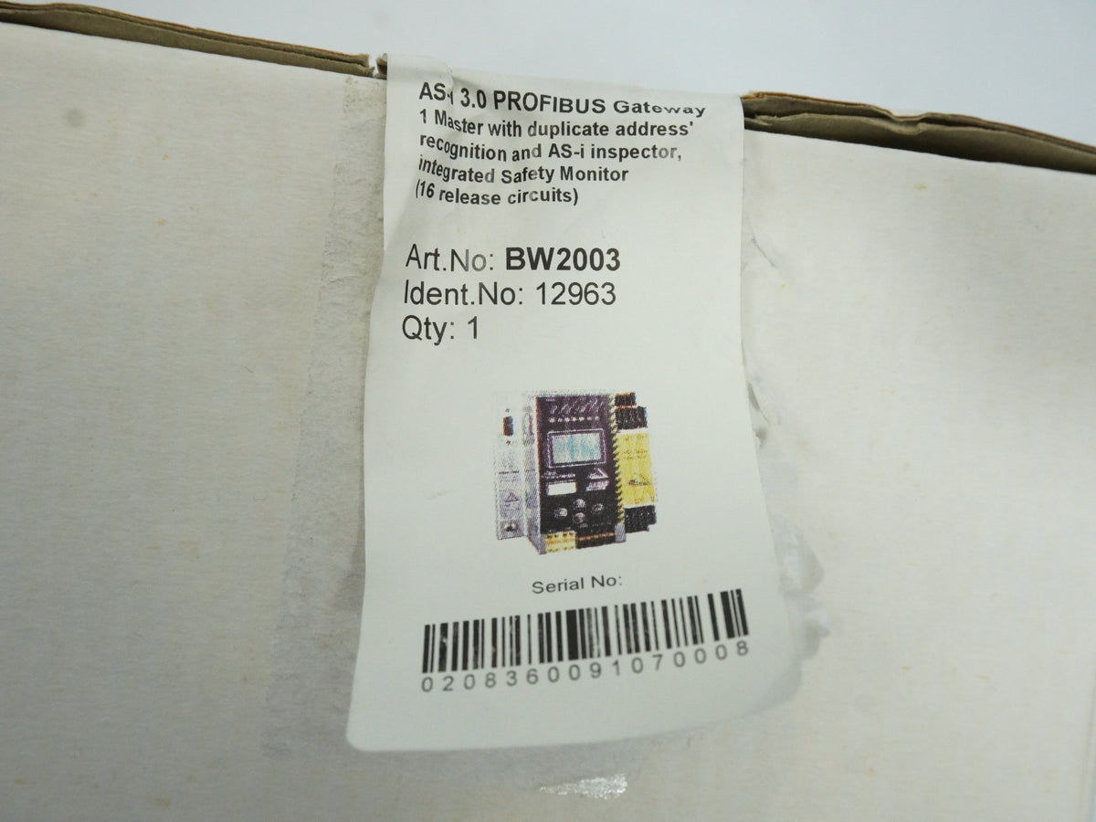 Bihl+Wiedemann BW2003 AS-i 3.0 PROFIBUS Gateway