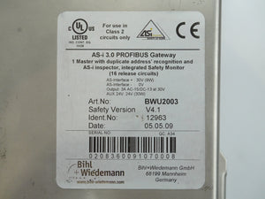 Bihl+Wiedemann BW2003 AS-i 3.0 PROFIBUS Gateway