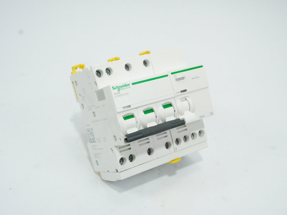Schneider Electric A9DC3732 iCV40N C32 Acti9 3P Residual Current Breaker 30mA