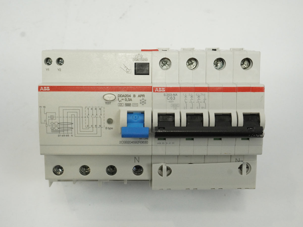 Abb 2CSB204592R3630 DDA204 B APR M134I Residual Current Device 0,3A Un: 415V