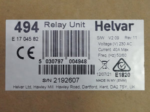 Helvar 494 494 Relay Unit 230VAC 40A 50/60Hz
