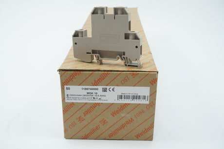 Weidmüller 1186740000 WDK 10 Batch 35pcs.