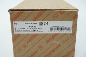 Weidmüller 1186740000 WDK 10 Batch 35pcs.