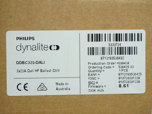 Philips Dynalite DDBC320-DALI 3x20A Dali HF Ballast Controller