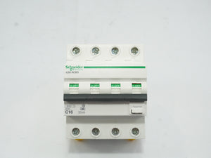 Schneider Electric A9D67416 Acti9 IC60 RCBO 4P 16A 30mA-C-A Circuit Breaker