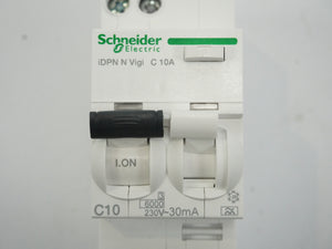 Schneider Electric A9D32610 Acti9 iDPN N Vigi RCBO 1P+N C10 230V 30mA Type A
