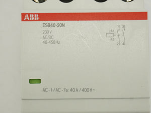 Abb 1SAE341111R0620 ESB40-20N-06 Installation Contactor 230VDC 40-400Hz
