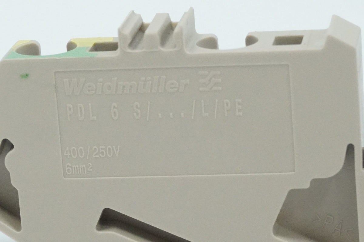 Weidmüller 1411340000 PDL 6 S/N/L/PE Terminal Block Batch 25pcs.