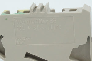 Weidmüller 1411340000 PDL 6 S/N/L/PE Terminal Block Batch 25pcs.