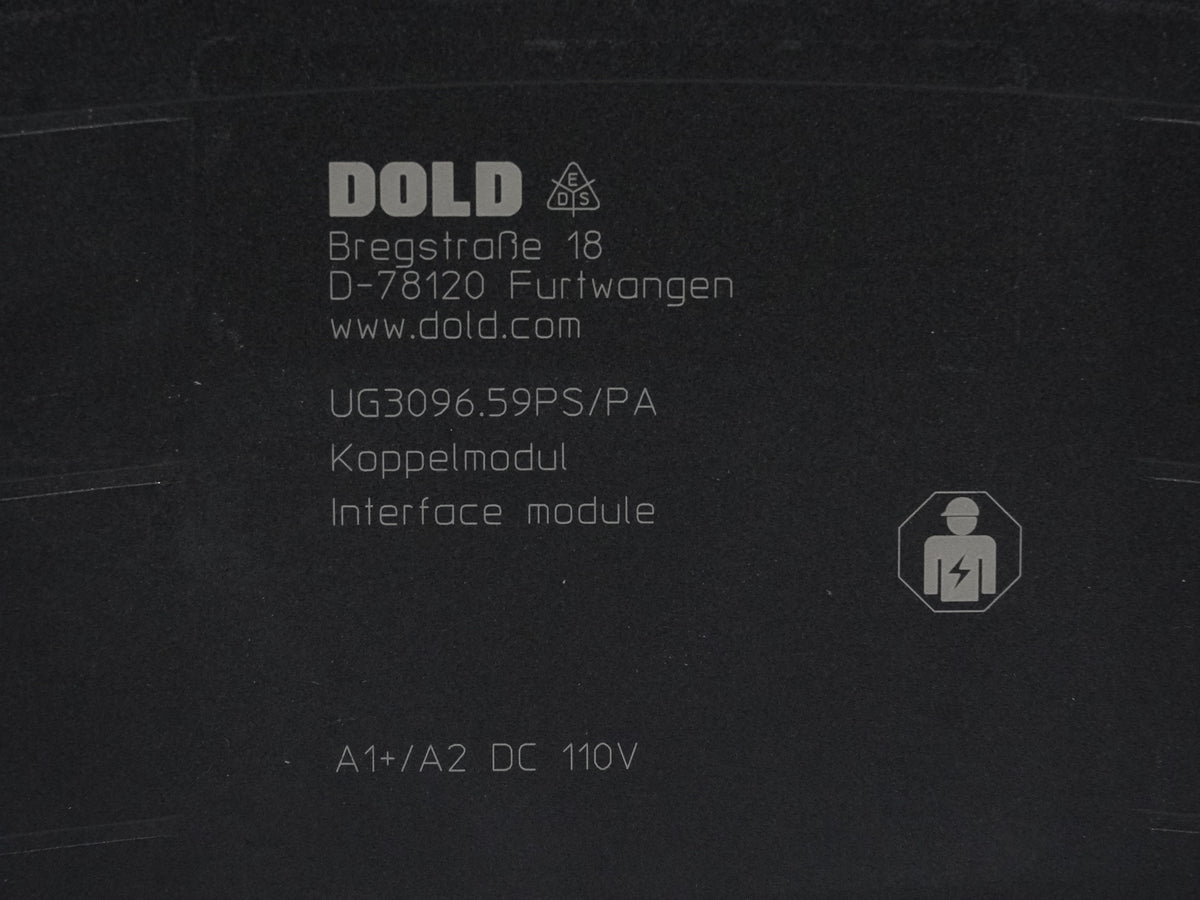 Dold 006521 Coupling Relay UG3096.59PS/PA